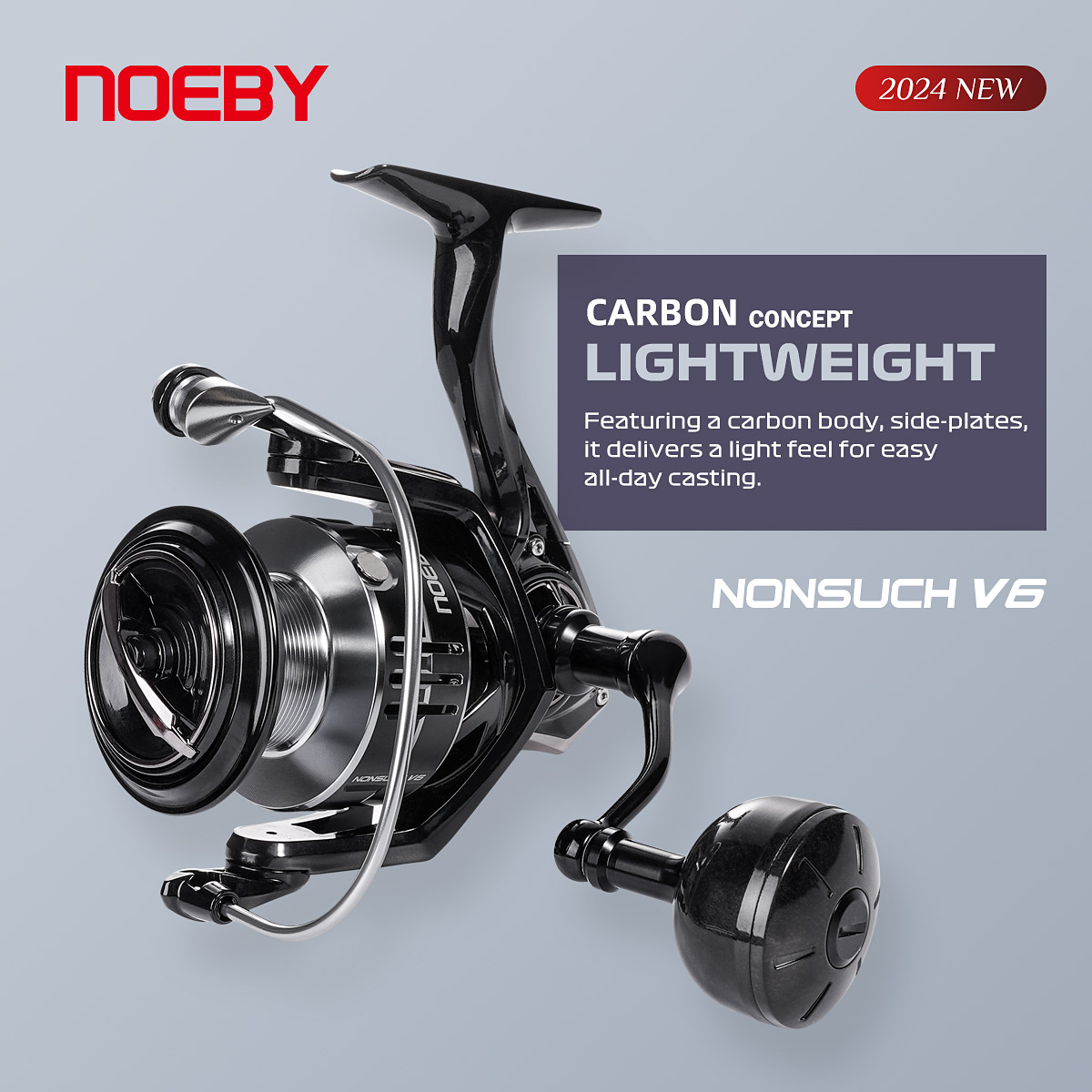 Surf Reel - Noeby-Moulinet de pêche Spinning en carbone,